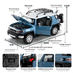 1:24 Scale Off-Road Vehicle Model with Roof Rack 11 S370e16332bd0410ea538bf9eff4cf436H