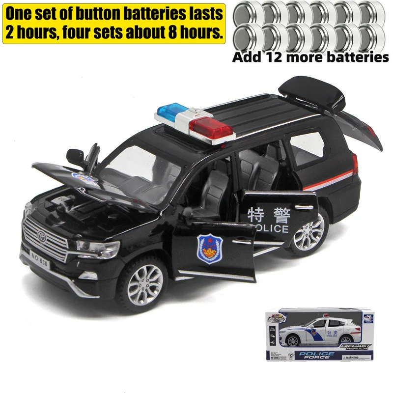 1:32 Scale Toyota Cruiser Police Diecast Model 11 1:32 Scale Toyota Cruiser Police Diecast Model - Image 11