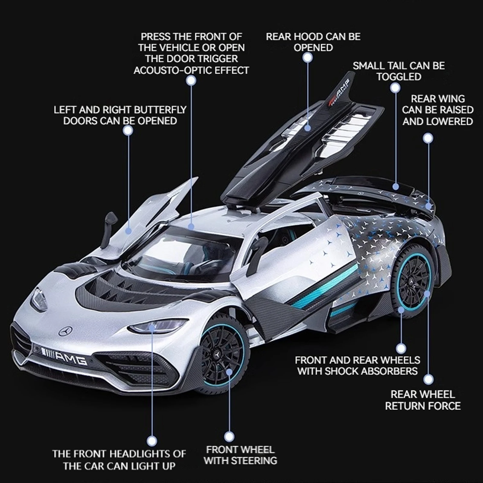 Super Sports Car Model for Dashboard Decor 3 Super Sports Car Model for Dashboard Decor - Image 3