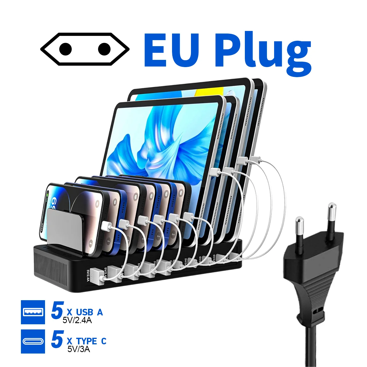 Mobile Phone and Tablet Charging Stand 100W 9 Mobile Phone and Tablet Charging Stand 100W - Image 9