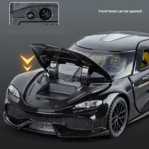 1:32 Scale Metallic Silver Die-Cast Supercar Model 15 S3e68c2c6d9c340fa8bf44bcf8e8c4e66Q