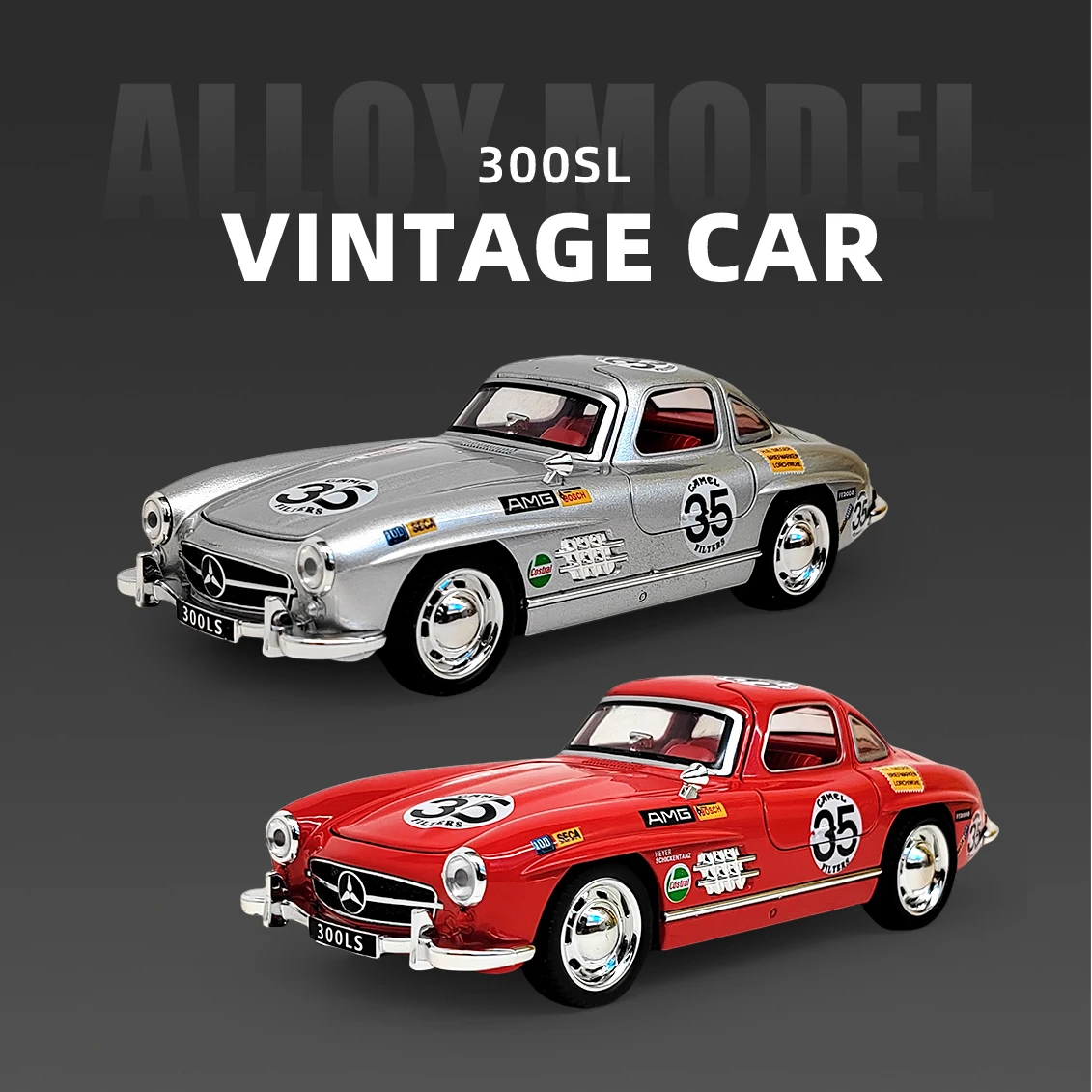 1:32 Scale Benz 300SL Diecast Model Car 4 1:32 Scale Benz 300SL Diecast Model Car - Image 4