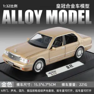 1:32 Crown Alloy Diecast Model Car Black Sedan 18 S4443663f940f4ee1a7ac7d29c679dee0o