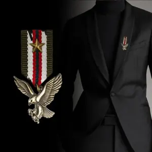 Vintage Military Style Eagle Brooch 7 S45a01deef9454b9889cfc4974668eeb62