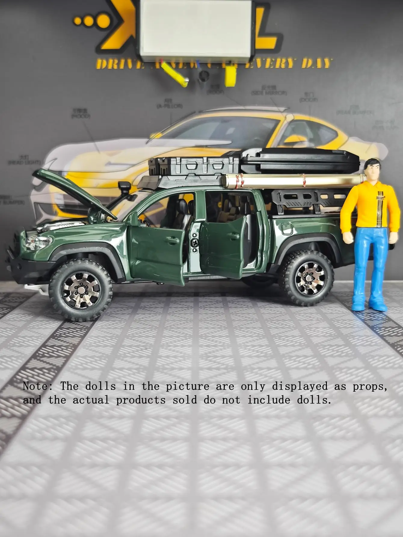 Tacoma Travel Camping Edition Diecast Model 1:32 2 Tacoma Travel Camping Edition Diecast Model 1:32 - Image 2