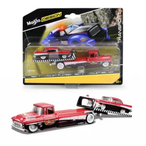 Maisto 1:64 Die-Cast Flatbed Truck and BMW M3 E30 37 S473591c35b1842a4820aafb2ba4e0ed65