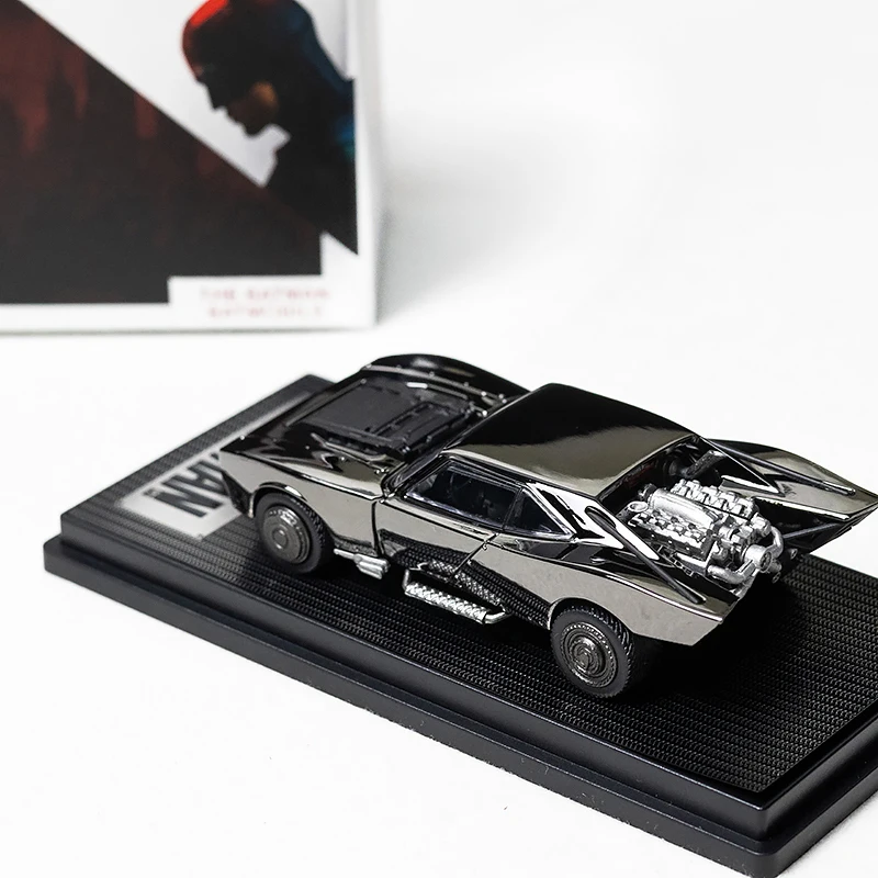 1:64 Scale Diecast Batmobile Model in Silver 3 1:64 Scale Diecast Batmobile Model in Silver - Image 3