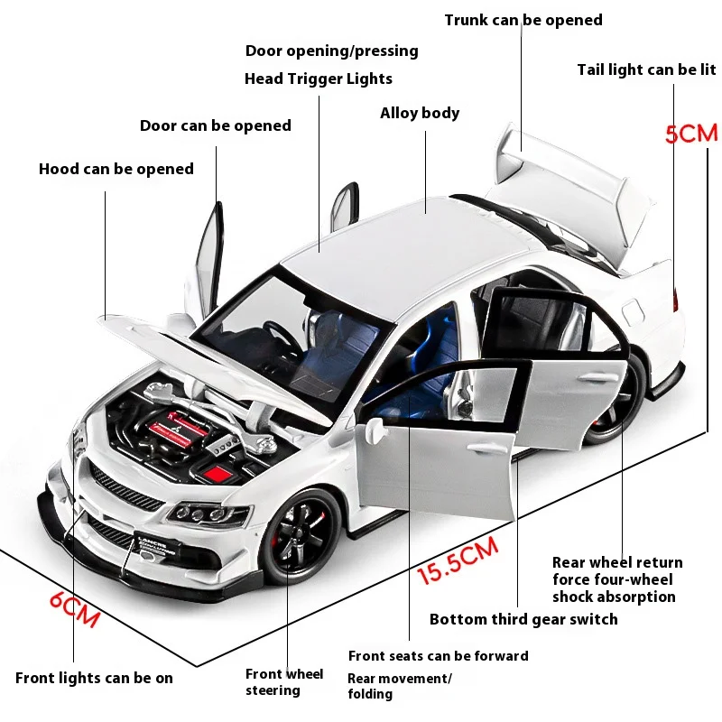 EVO Alloy Supercar Model Decorative Display 5 EVO Alloy Supercar Model Decorative Display - Image 5
