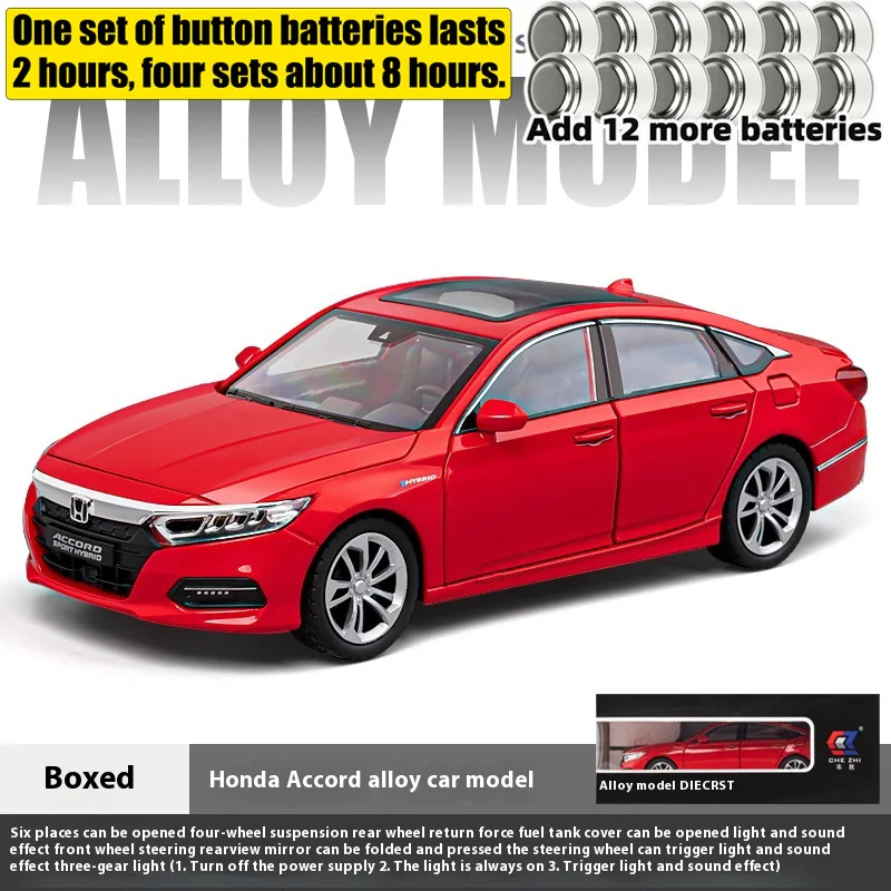 White 1:24 Scale Honda Accord Diecast Model 14 White 1:24 Scale Honda Accord Diecast Model - Image 14