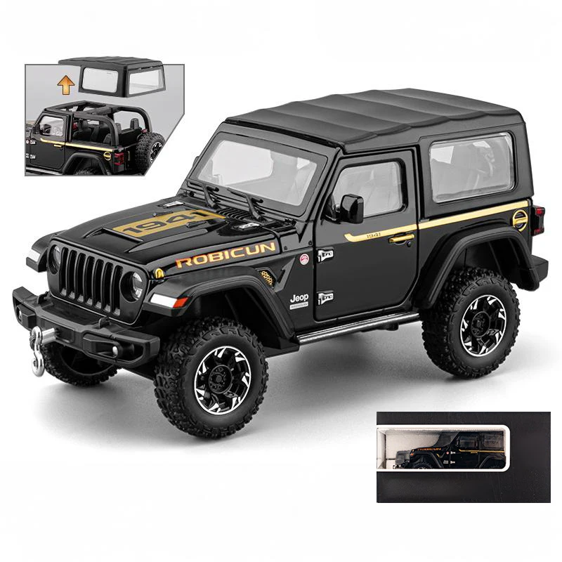 1:24 Scale Jeep Wrangler Rubicon Diecast Model 10 1:24 Scale Jeep Wrangler Rubicon Diecast Model - Image 10