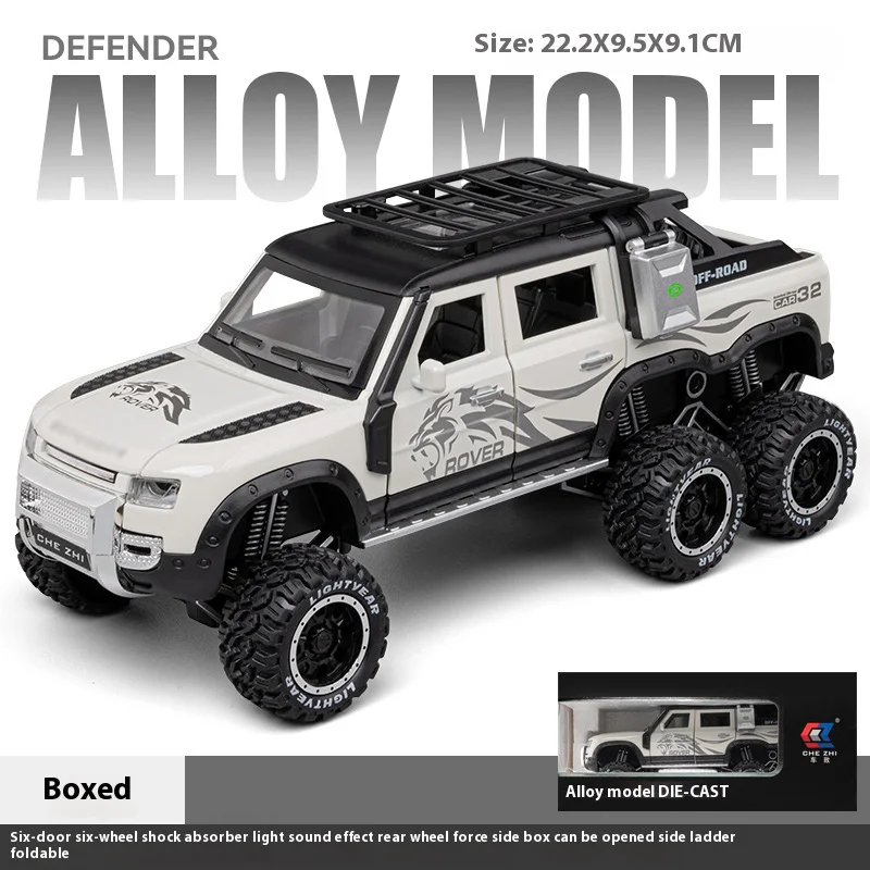 Off-Road Alloy Car Model Six-Wheeled Design 7 Off-Road Alloy Car Model Six-Wheeled Design - Image 7