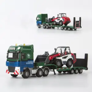 1:50 Scale Trailer Truck with Excavator and Forklift 13 S4cad2f4de1334f6481ae45568e8c4693M