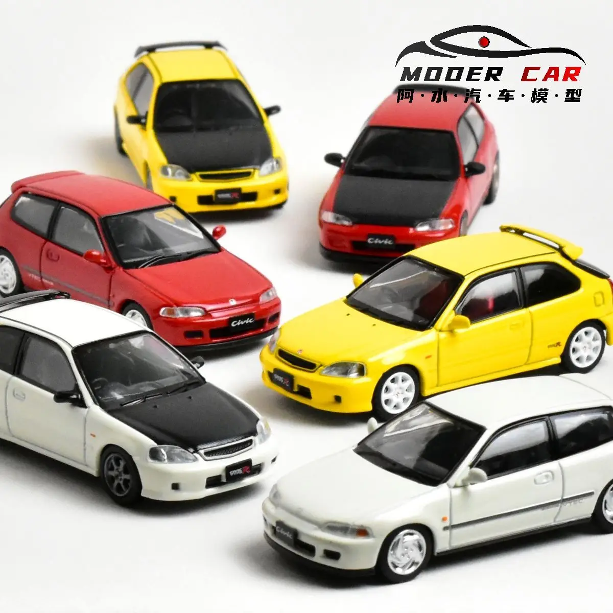 HOBBY JAPAN 1:64 Civic EG6 Type R Diecast 2 HOBBY JAPAN 1:64 Civic EG6 Type R Diecast - Image 2