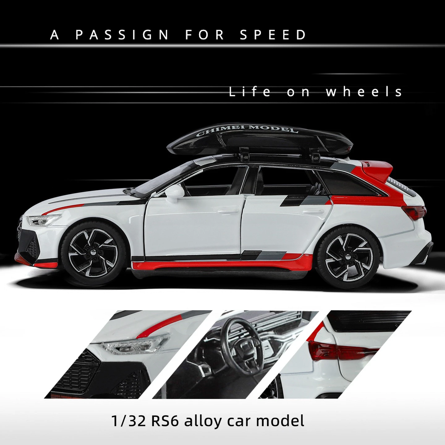 Audi RS6 Quattro 1:32 Scale Diecast Model 3 Audi RS6 Quattro 1:32 Scale Diecast Model - Image 3