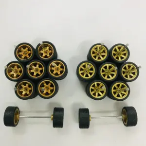 11mm Wheel Set for 1/64 Scale Models 22 S4f97fc805f9045d2872b6d16ed7af8121