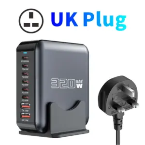 320W GaN Desktop Multi-Function Charging Station 16 S53218434891d4d0ca9a6dc8ec4de957cX