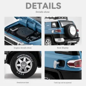 1:24 Scale Toyota FJ Cruiser Diecast Model 23 S572a4db048304f6bb2bbcfcca56cc74ej