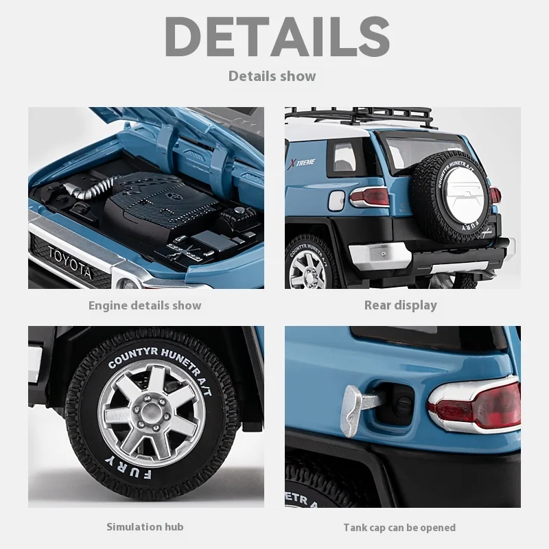 1:24 Scale Toyota FJ Cruiser Diecast Model 6 1:24 Scale Toyota FJ Cruiser Diecast Model - Image 6