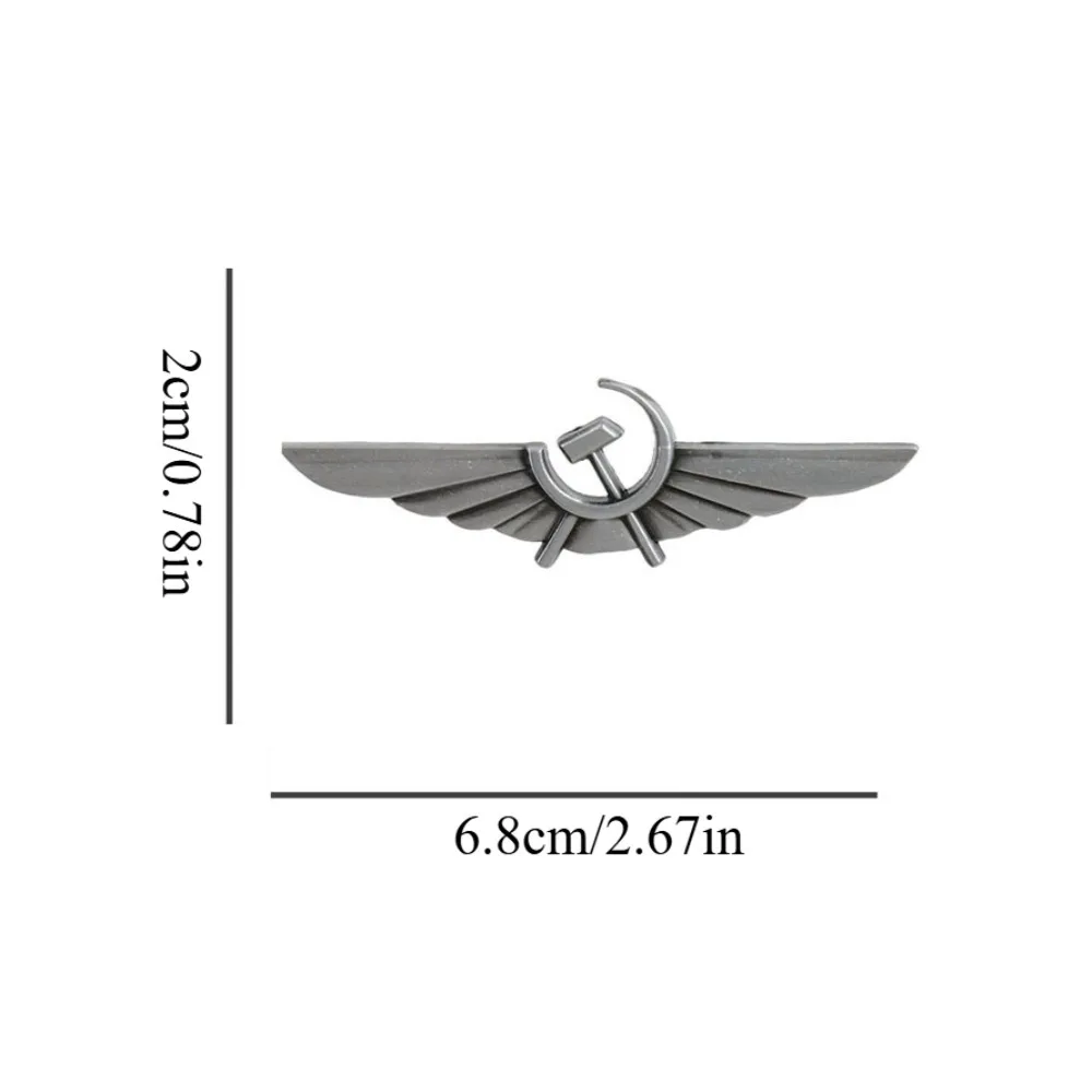 Retro Metal Pin Badge with Sickle and Hammer 2 Retro Metal Pin Badge with Sickle and Hammer - Image 2