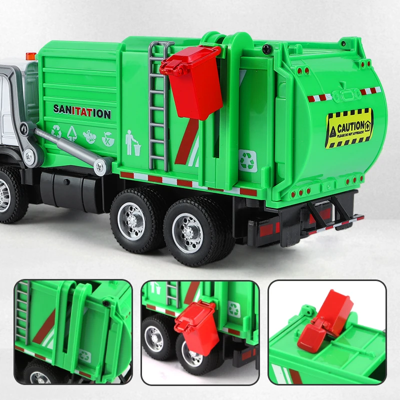 1:35 Scale Metal Urban Sanitation Vehicle Model 5 1:35 Scale Metal Urban Sanitation Vehicle Model - Image 5