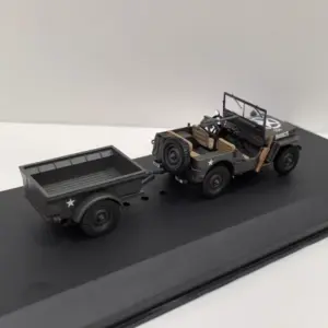 IXO 1/43 1/4-Ton Utility Truck Model with Trailer 10 S5c1bc667216845ae8aa11b86d0eda96fF