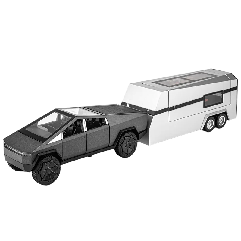 1:24 Scale Diecast Cybertruck Model with Lights 9 1:24 Scale Diecast Cybertruck Model with Lights - Image 9