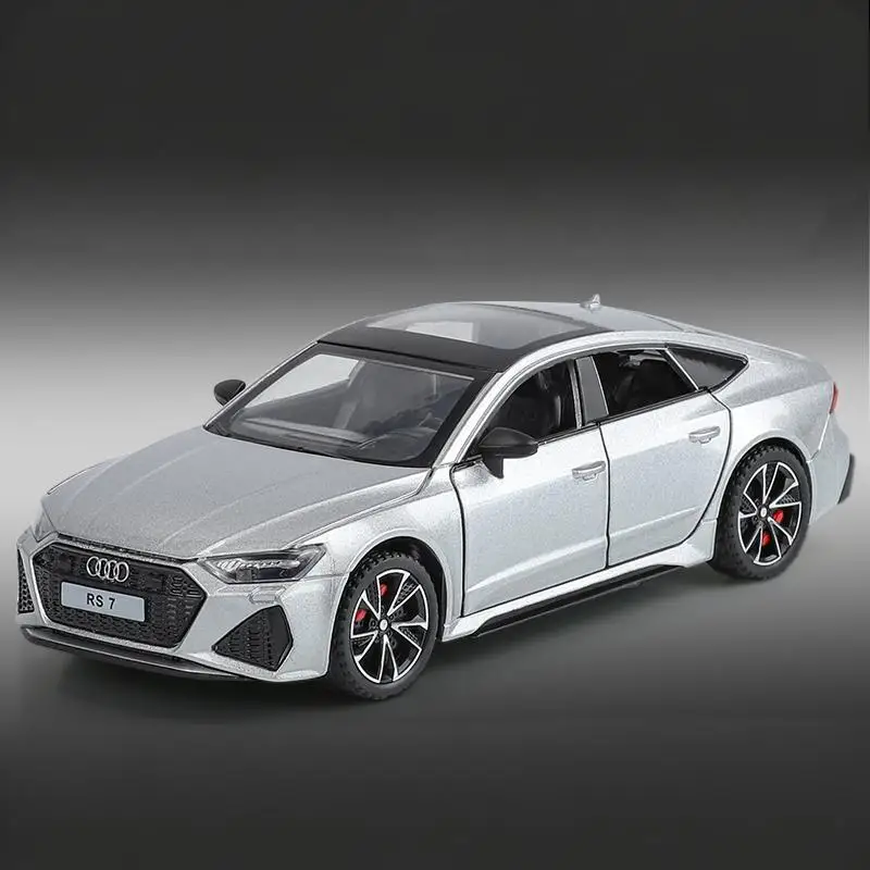 1:32 Audi RS7 Diecast Model Car in Grey 15 1:32 Audi RS7 Diecast Model Car in Grey - Image 15