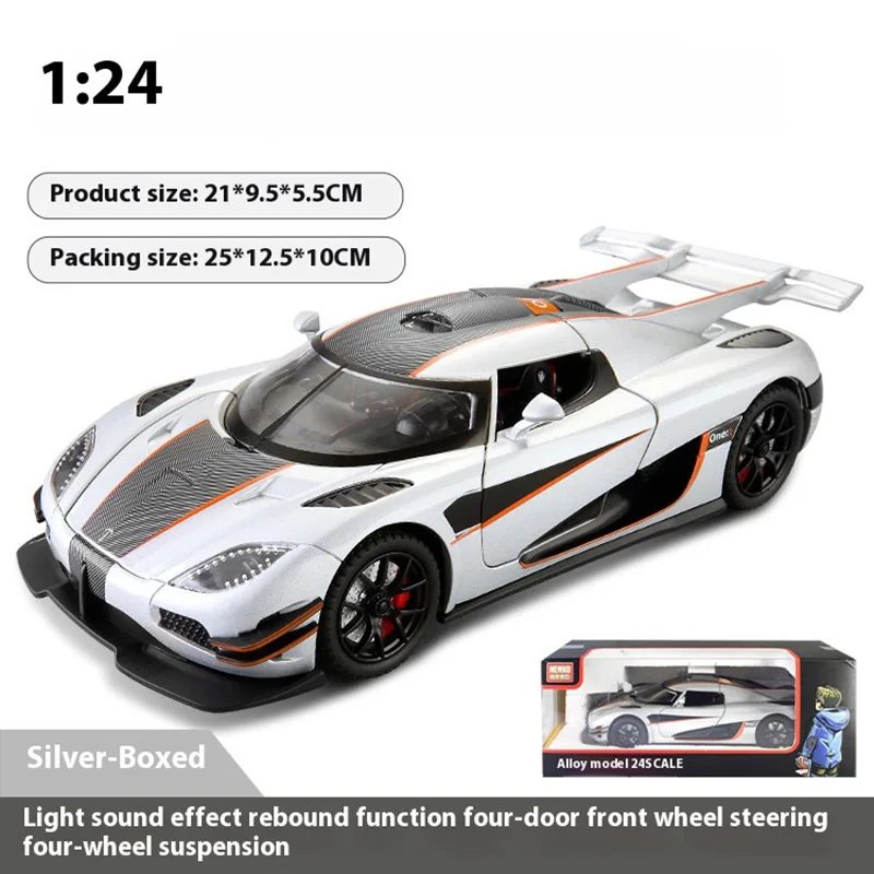 Alloy Supercar Model 1:24 Scale Decorative Piece 9 Alloy Supercar Model 1:24 Scale Decorative Piece - Image 9