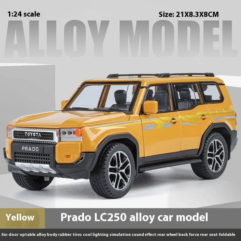 1:24 Diecast 2025 Toyota PRADO Land Cruiser 7 1:24 Diecast 2025 Toyota PRADO Land Cruiser - Image 7