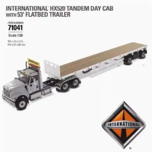 1:50 Scale Truck and Flatbed Trailer Model 9 S63f0075f94594effbca03ab6af21d322S