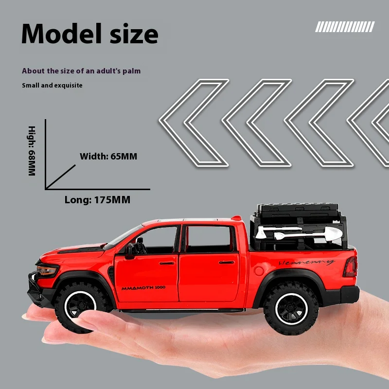 Dodge Mammoth 1000 TRX 1:32 Scale Diecast Model 6 Dodge Mammoth 1000 TRX 1:32 Scale Diecast Model - Image 6