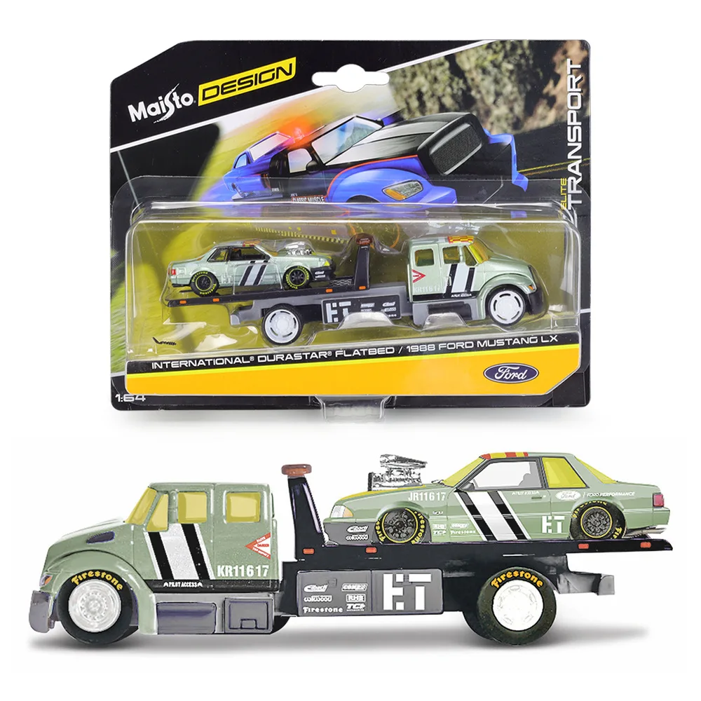 Maisto 1:64 Die-Cast Flatbed Truck and BMW M3 E30 22 Maisto 1:64 Die-Cast Flatbed Truck and BMW M3 E30 - Image 22