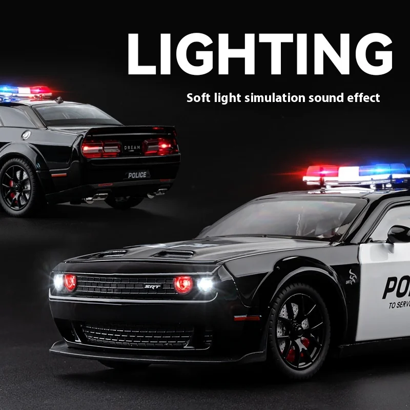 1:24 Dodge Challenger SRT Hellcat Police Model 5 1:24 Dodge Challenger SRT Hellcat Police Model - Image 5