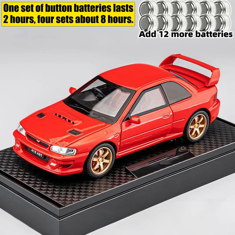 Vibrant Blue Subaru Impreza WRX STI Diecast Model 17 Vibrant Blue Subaru Impreza WRX STI Diecast Model - Image 17