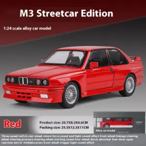 M3 Alloy Model Car 1:24 Scale Red Edition 18 S6ace6a0a348d4a59b4d6ab92356f83fbO 2