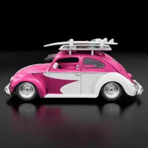Kawa-Bug-A 1:64 Diecast Model Car Pink White 7 S6b2799f7f1f041fc92b5da7b9069dc49W