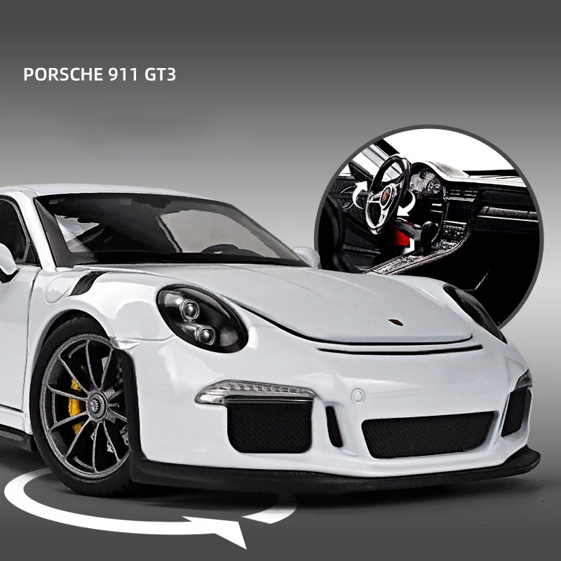 WELLY 1:24 Porsche 911 GT3 RS Diecast Model 4 WELLY 1:24 Porsche 911 GT3 RS Diecast Model - Image 4