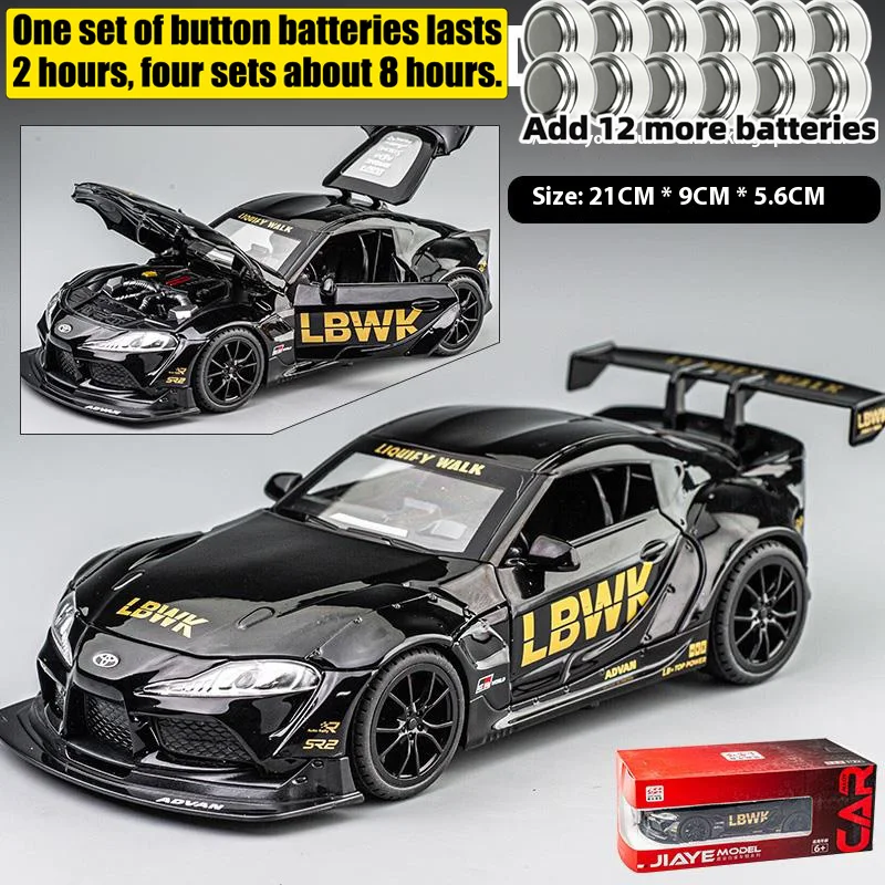 1:22 Scale Diecast Toyota Supra Model Red 8 1:22 Scale Diecast Toyota Supra Model Red - Image 8