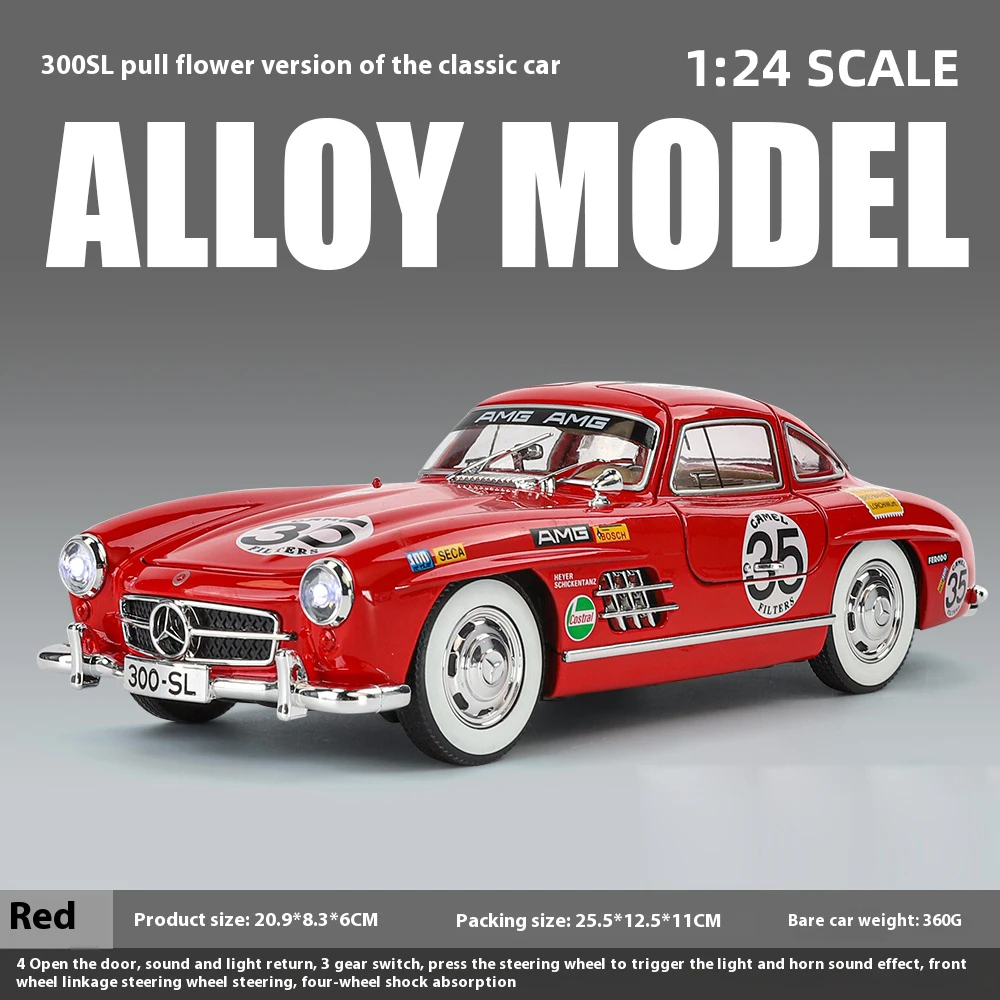 Mercedes-Benz 300SL 1:24 Diecast Model Car 19 Mercedes-Benz 300SL 1:24 Diecast Model Car - Image 19