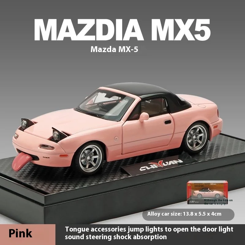 Vibrant Pink Mazda MX-5 Miata Diecast Model 12 Vibrant Pink Mazda MX-5 Miata Diecast Model - Image 12