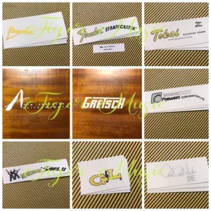 Custom Electric Guitar Decal Set - 3 GRET White 9 S6f9ee2fbb4e040ad8f4181410aaea73bv 8