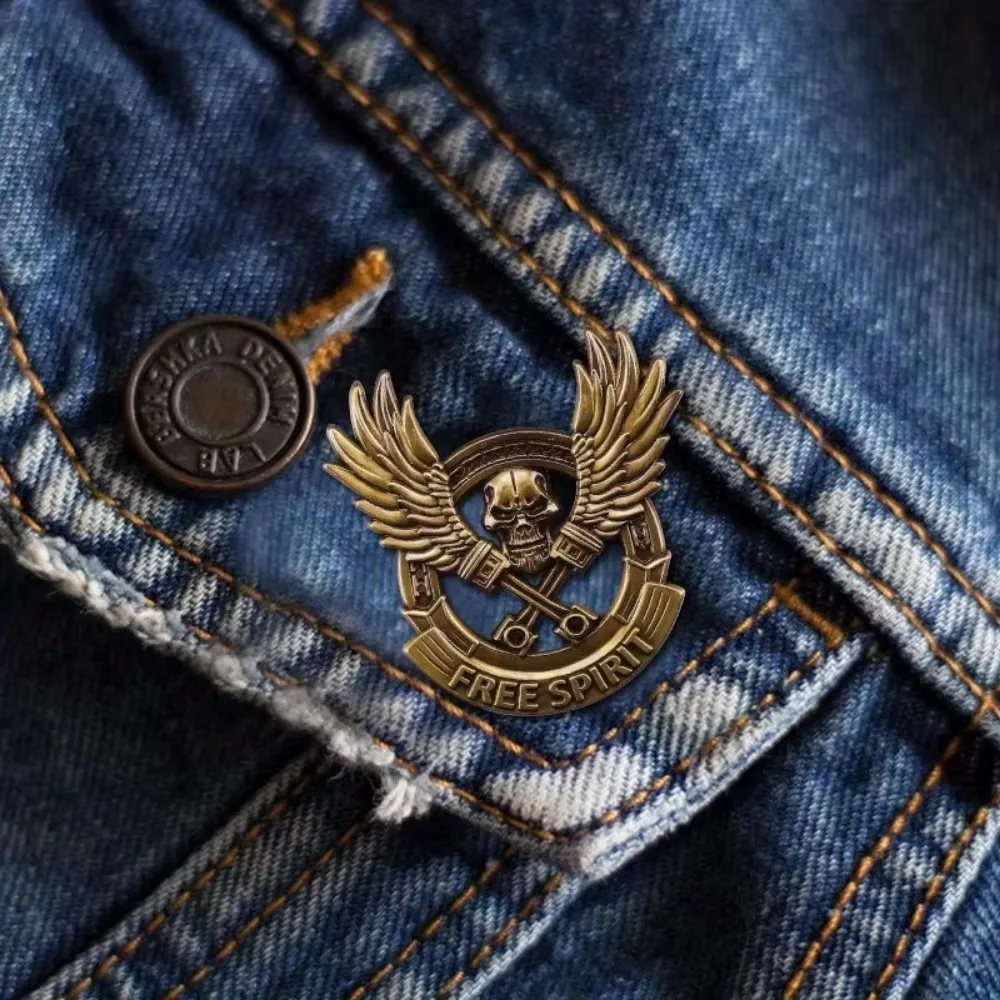 Free Spirit Punk Style Badge Pin 3 Free Spirit Punk Style Badge Pin - Image 3