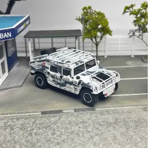 1/64 Scale White Camouflage Hummer H1 Model 9 S6fbf826560b64cd79f571cf91a7d272ap