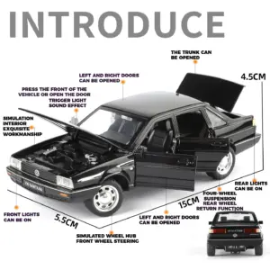 1:32 Volkswagen Santana Diecast Model Car 17 S6fd5a70c578c44f6bd79281b96722431I
