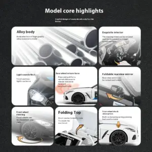 BMW Z4 M40I Convertible 1:22 Scale Diecast Model 15 S71af5e4a1c384c3fb8c8c84866eee25aD