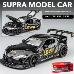 1:22 Scale Diecast Toyota Supra Model Red 23 S71d06096064e4fe98ccd004f1d61e18co