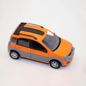 Diecast Panda SUV Model 1/43 Scale Orange 11 S72ab0c91b2664aafb04313689dbf2666w