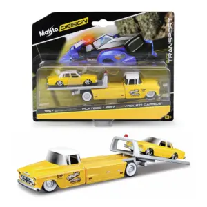 Maisto 1:64 Die-Cast Flatbed Truck and BMW M3 E30 38 S73ae887062a14f71bcc9d10037324119E