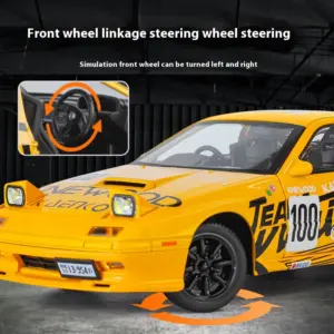 RX7 Alloy Car Model in Bright Yellow 1:24 Scale 10 S73da438e746048298ba0760c4a724108y