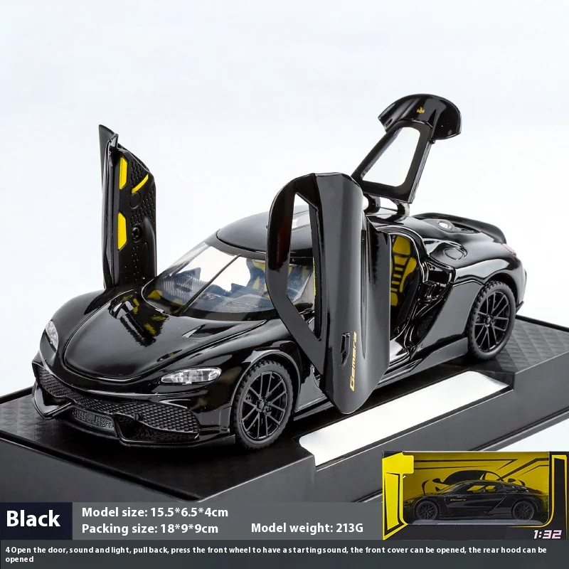 Gemera GT 1:32 Scale Diecast Model in Metallic Purple 18 Gemera GT 1:32 Scale Diecast Model in Metallic Purple - Image 18